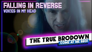 BRODOWN REACTS  Falling In Reverse  VOICES IN MY HEAD [upl. by Oremor]