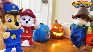 Toy Learning Videos for Kids Paw Patrol Halloween and Home Alone Skits [upl. by Duwalt733]