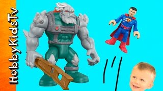 Doomsday vs Superman Imaginext Toy Review  Fisher Price Play w HobbyBear with HobbyKidsTV [upl. by Ydieh]