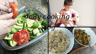 Daily Cooking Vlog  Parmal Aaloo Aur Aaloo Chawal [upl. by Shepp936]