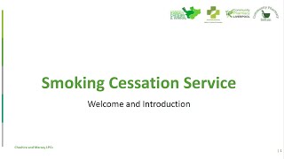 Smoking Cessation Webinar  Liverpool University Hospitals NHS FT 27th July 2022 [upl. by Natsyrt]