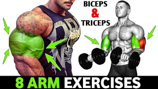 Biceps And Triceps Superset workout at gym  8 effective exercises bicepstricepsarmsworkoutfit [upl. by Refenej46]