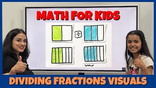 Dividing Fractions Using Visuals  Mental Math [upl. by Engracia147]