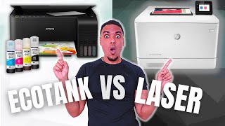 printer ECOTANK VS LASER  ¿Cuál necesitas para Papelería Creativa transfer Stickers amp foil [upl. by Adnawuj]