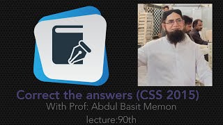 Correct the sentences CSS 2015 with Prof A Basit Memon lec 90th education css correction [upl. by Oynotna414]