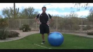 How To Improve Golf Swing Width With Exercise Ball [upl. by Emil198]