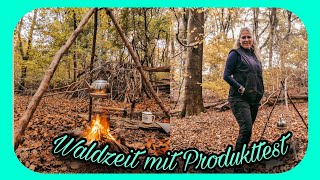 Test Kemimoto Heizweste 🔥  QampA ❓ Dreibein bauen im Wald 🪓 [upl. by Brok309]