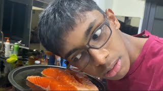 Air Fryer Trout Salmon  Cooking with Ravin [upl. by Effie]