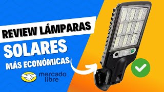 Lámparas solares MÁS BARATAS de Mercado Libre [upl. by Agripina187]