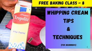 The Secret to PERFECT Whipping Cream Whipping Cream Techniques How to Whip Cream bake cake food [upl. by Everrs]