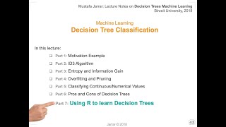 Decision Tree Learning P77 [upl. by Nayk]