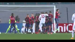 Francesco Totti Fantastic Free Kick Goal CSKA Moscow vs AS Roma 0 1 Champions League 2014 HD [upl. by Nacnud]