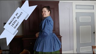 1830s Mini Dress Making a Romantic Era Short Gown [upl. by Tillion]