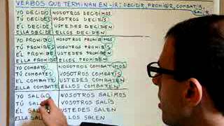 Lesson 21 Spanish verbs that end in IR Video 22 [upl. by Akinak]