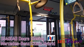 Bode  SBS Transit MercedesBenz Citaro Hybrid O530 C2 Demonstrator  SG4004B Doors Closing [upl. by Latnahc]