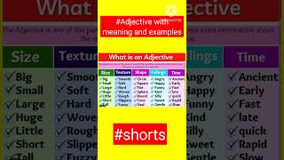 Adjective with meaning and examplesenglish grammar online classesadjective in english grammar [upl. by Philippa]