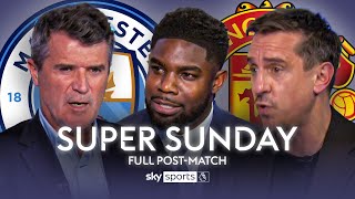 Manchester Derby FULL Super Sunday post match analysis with Keane Richards and Neville 🍿 [upl. by Laram376]