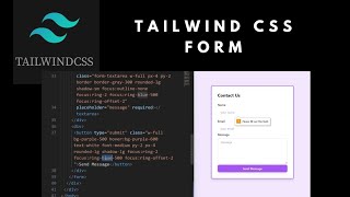 Forms with Tailwind CSSTailwindCSS WebDevelopmentFrontendDevelopmentTutorialResponsiveform [upl. by Nnylrahc]