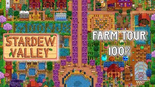 Standard Farm Tour  Stardew Valley 16  Spring  Cherry Blossoms in my farm [upl. by Mosa]