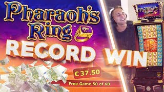 MUST SEE RECORD WIN ON PHARAOHS RING  BIGGEST COMEBACK ON YOUTUBE Casino  High limit [upl. by Neelyahs]