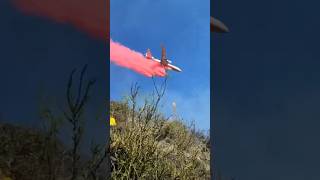 SuperTanker 10Tanker wildfire california airplane [upl. by Ferna]