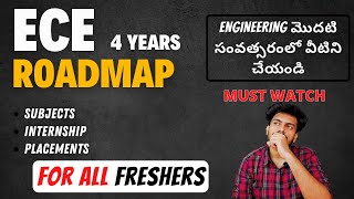 ECE 4 Years Roadmap Explained in Detail  TELUGU  Internship amp JOBS  Casio Calculator [upl. by Arel534]