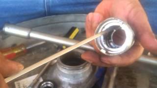 How to open Heineken New Castle quotletter Squot kegs for a kettle [upl. by Coster402]