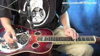 The Delta Blues  for Dobro  Lessons With Troy [upl. by Warring]