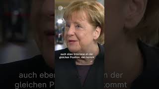 Angela Merkel über Wolfgang Schäuble  shorts interview merkel [upl. by Atronna]