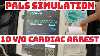 PALS Simulation Scenario Paramedics respond to a 10 yo child with UNSTABLE VTACHCardiac Arrest [upl. by Zamora]