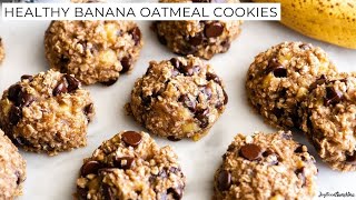 Healthy Banana Oatmeal Cookies [upl. by Sura]