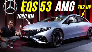 Mercedes EQS AMG 1020 Nm 762 hp MercedesAMG EQS 53 performance EV Premiere [upl. by Minsat421]