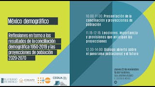 México demográfico Reflexiones en torno a los resultados de la conciliación demográfica 1950  2019 [upl. by Vano]