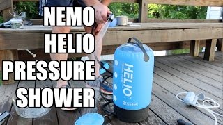 NEMO HELIO PRESSURE SHOWER VS SEA TO SUMMIT POCKET SHOWER AND COLEMAN CAMP SHOWER [upl. by Herm]