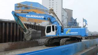 Felbermayrs Liebherr R964C auf quotHorstFelixquot bei Rückbaggerungen  Teil 1 [upl. by Ailima]