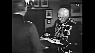 Footage of German Field Marshal von Mackensen’ 95th Birthday  6 December 1944 [upl. by Ramahs286]