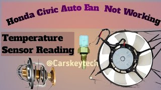 Honda Civic Auto Fan Not working  honda civic cooling fan  car radiator fan motor not working [upl. by Oneladgam]