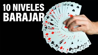 10 Niveles de Barajar Cartas  Fácil a Complejo [upl. by Glass462]