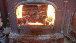 Wood stove first firing this Winter This is how I do it [upl. by Davine]