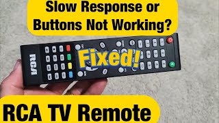 RCA TV Remote Not Working Delayed or Slow Response or Unresponsive Buttons [upl. by Kahle534]