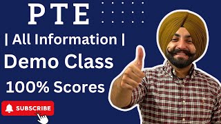 PTE Demo class all information regarding pte what is PTE  Gurwinder Sir [upl. by Fitzgerald]