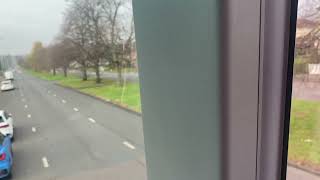 First Glasgow Enviro 400 EV 38419 LC71ETR on the 38E from Baillieston to Rouken Glen [upl. by Aicenad]