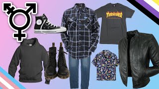 transmasculine clothing guide mens sizing outfit examples ect [upl. by Willey]