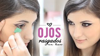 Maquillaje felino  Ojos rasgados con truco [upl. by Nihs987]