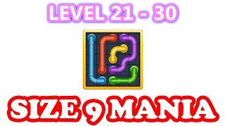 Line Puzzle Pipe Art  Size 9 Mania Pack Level 21  30  Walkthrough [upl. by Willow]