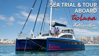 Sea trial and Tour Aboard ticLuna  Privilege Signature 510 [upl. by Ashlin35]