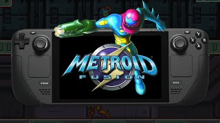 Metroid Fusion  Steam Deck GBA Emulation [upl. by Ecinehs548]