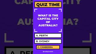 What is the capital city of Australia clips quiz shorts [upl. by Spears416]