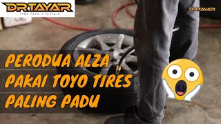 PERODUA ALZA PAKAI TOYO TIRES PALING PADU😱 [upl. by Llertnov]