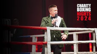 TV PRESENTER MATTHEW WALKER HOSTS CHARITY BOXING NIGHT 2024 [upl. by Coniah]